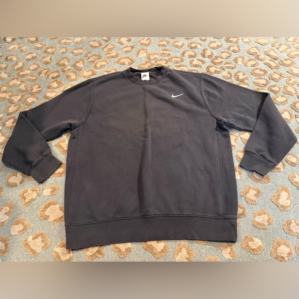 Nike Men's Charcoal Crewneck Sweater